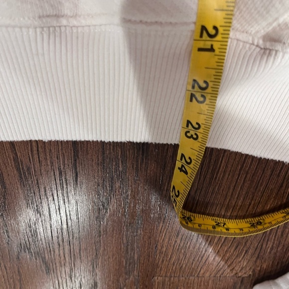 American Eagle Cream Waffle Hoodie preppy comfy oversized minimal sweater y2k - Picture 6 of 6